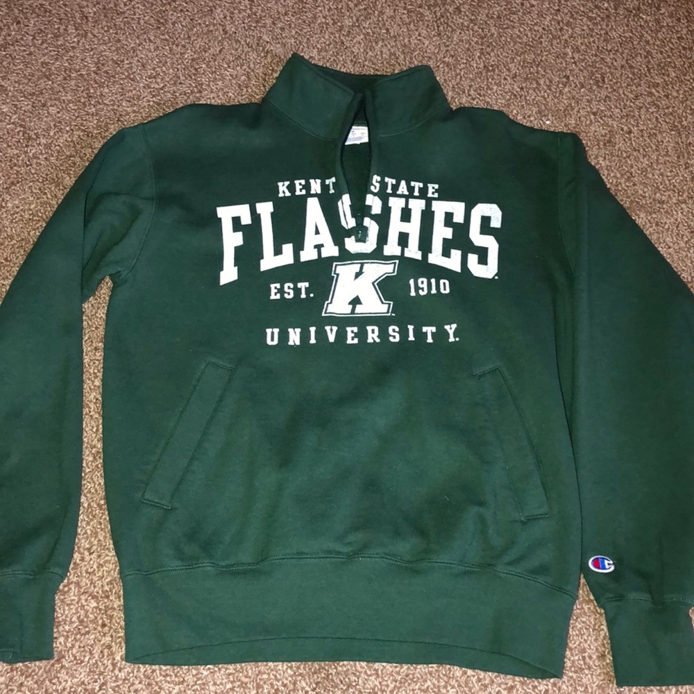 Champion Kent State Quarter Zip Pullover Hoodie